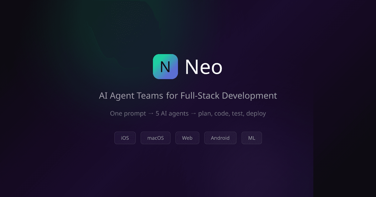 Neo - AI Agent Development Platform