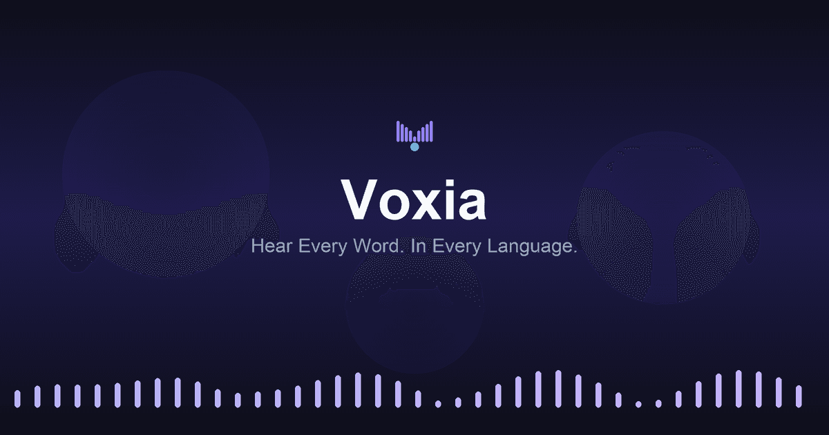 Voxia - Real-Time Speech Translation